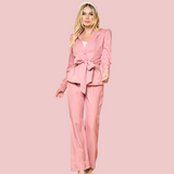 Women's Princess Sleeves Tailored Collar Scrub Top