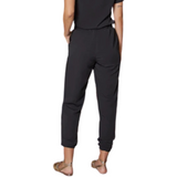 Women's Zipper Decorative Pocket Elastic Waist Scrub Pants