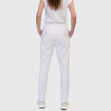 Women's Slim Fit Straight Leg Bow Pockets Scrub Pant