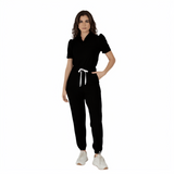 Women's Chest Pocket Collared Scrub Top