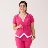 Women's M Neck Scrub Top