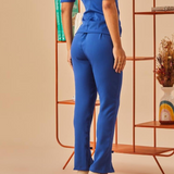 Women's Slit Trousers with Bow Tie Scrub Pant