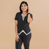 Women's M Neck Scrub Top