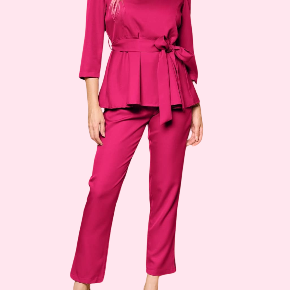 Women's Slim Fit Scrub Pant With Elastic Waistband