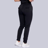 Women's Slim Fit Straight Leg Bow Pockets Scrub Pant