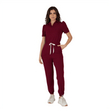 Women's Chest Pocket Collared Scrub Top