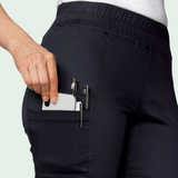 Women's Four Pockets Scrub Pant with Elasticated Waistband