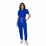 Women's Chest Pocket Collared Scrub Top