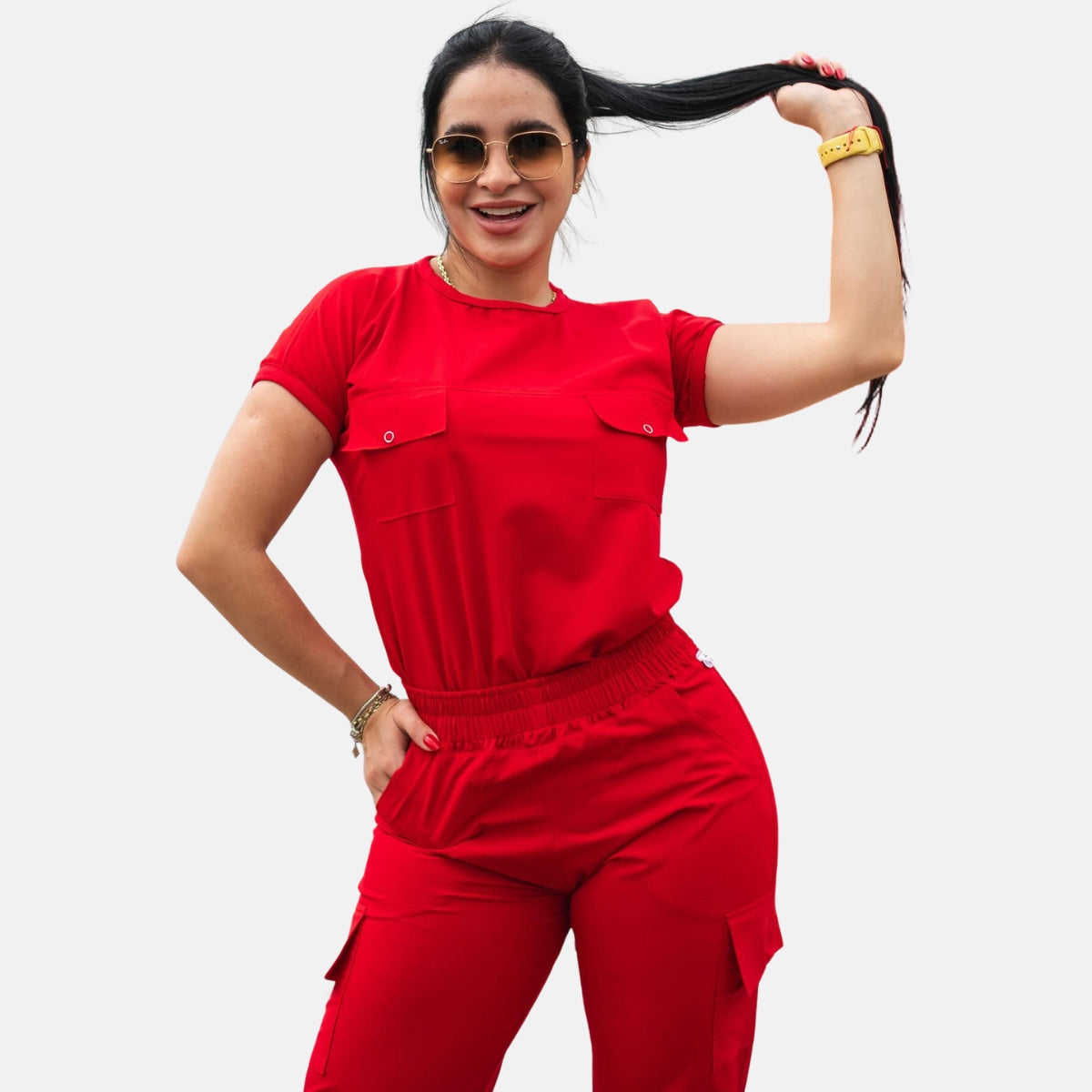 Women's Round Neck Scrub Top