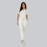 Women's Chest Pocket Collared Scrub Top