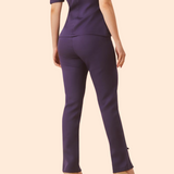 Women's Slit Trousers with Bow Tie Scrub Pant