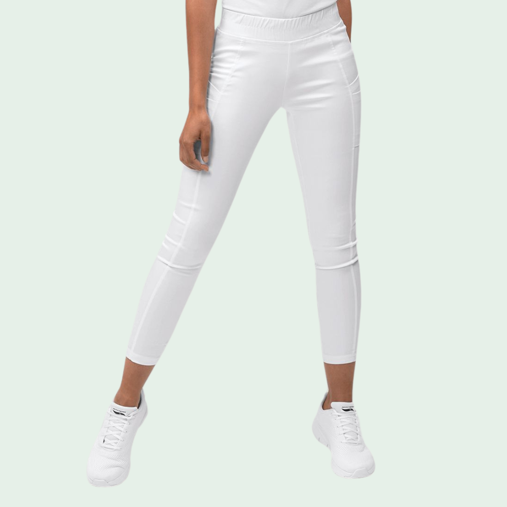 Women's Four Pockets Scrub Pant with Elasticated Waistband