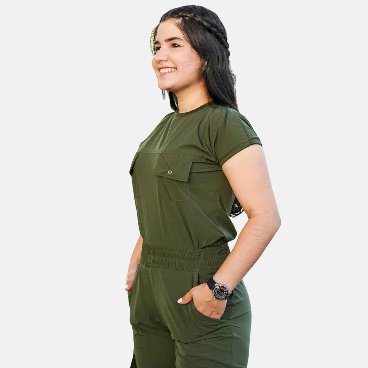 Women's Round Neck Scrub Top